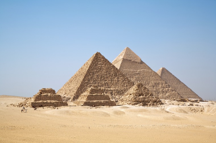 Egypt — The pyramids of Giza and the eternal, life-giving Nile