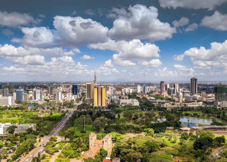 Nairobi skyline representing the African countries guide