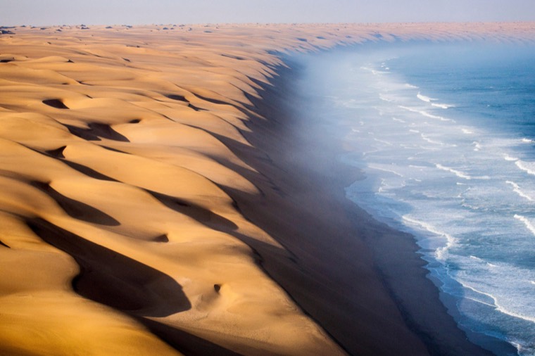Namibia — Where the Namib's dunes crash straight into the Atlantic